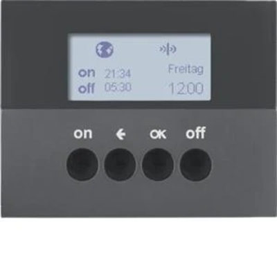 Interrupteur horaire KNX RF QUICKLINK K.1 anthracite mat