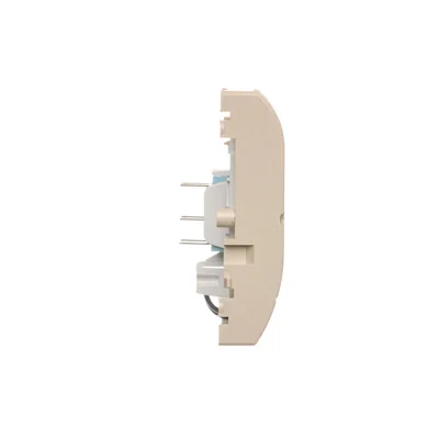Interrupteur hôtel double avec rétro-éclairage, 2x10A, beige