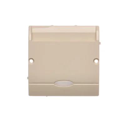 Interrupteur hôtel double avec rétro-éclairage, 2x10A, beige