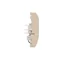 Interrupteur hôtel double avec rétro-éclairage, 2x10A, beige