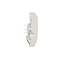 Interrupteur hôtel double avec rétro-éclairage, 2x10A, blanc