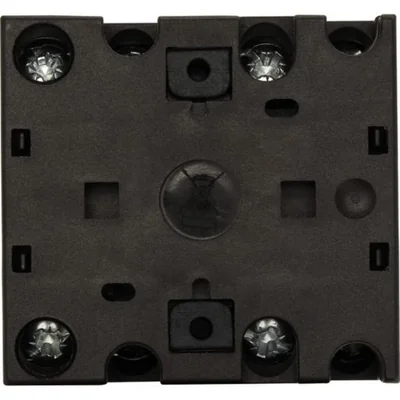 Interrupteur marche/arrêt T0-1-102/EZ, 2 pôles, 20 A, 90°, montage en surface 22,3 mm, bouton noir, sans verrouillage