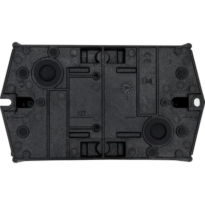 Interrupteur marche/arrêt T0-1-102/I1/SVB, 2 pôles, 20 A, 90°, boîtier IP65, bouton rouge-jaune avec cadenas