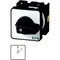 Interrupteur marche/arrêt T0-2-15404/E, contacts : 4, 20 A, type : 0-1, 45°, à verrouillage, montage en surface, bouton noir, sans verrouillage