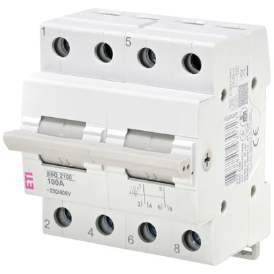 Interrupteur modulaire à trois positions SSQ 2100, 100 A, bipolaire