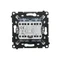 Interrupteur rétroéclairé par LED Simon 55 WMDL-0108xx-111 - rétroéclairage indépendant pour chaque touche (module) 10 AX, 250 V~, connecteurs rapides ; blanc mat