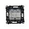Interrupteur rétroéclairé par LED Simon 55 WMDL-0108xx-149 - rétroéclairage indépendant pour chaque touche (module) 10 AX, 250 V~, connecteurs rapides ; noir mat