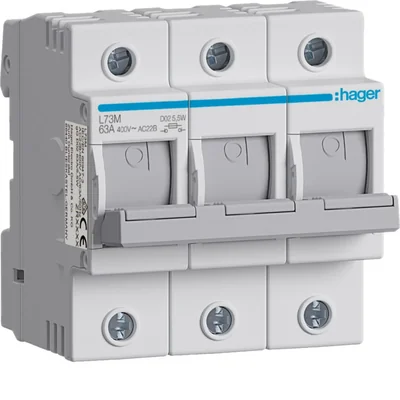 Interrupteur-sectionneur Fusible D02 3P 63A