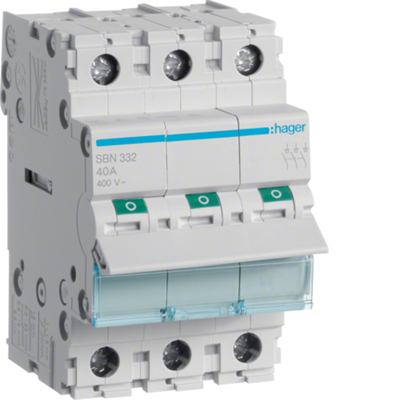 Interrupteur-sectionneur modulaire, 3P 32A