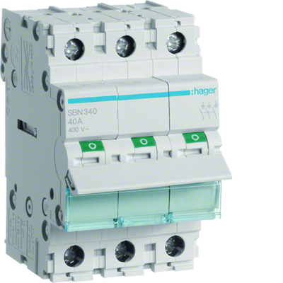 Interrupteur-sectionneur modulaire 3P 40A