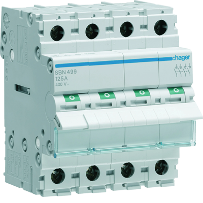 Interrupteur-sectionneur modulaire 4P 125A