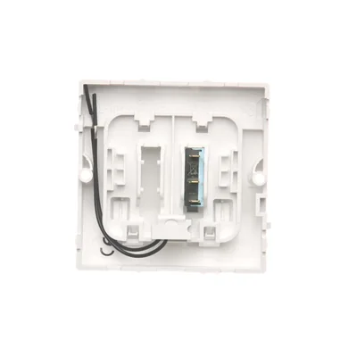 Interrupteur simple pour hôtel avec rétroéclairage, 10A, blanc