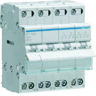 Interrupteur supérieur d'alimentation I-0-II 4P 40A
