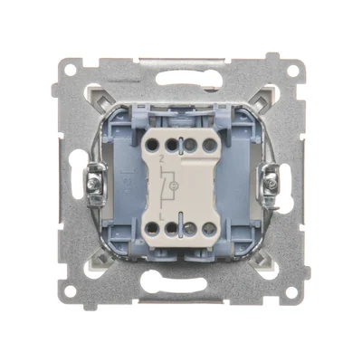 Interrupteur unipolaire avec rétroéclairage LED (module) 10A 250V connecteurs rapides dorés (métalliques)