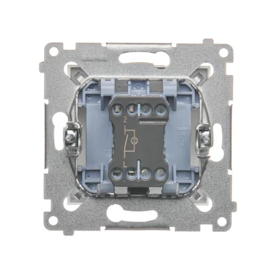 Interrupteur unipolaire avec rétroéclairage LED (module) 230V, blanc