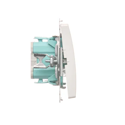 Interrupteur unipolaire avec rétroéclairage (module) 10A 250V blanc