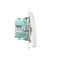 Interrupteur unipolaire avec rétroéclairage (module) 10A 250V blanc