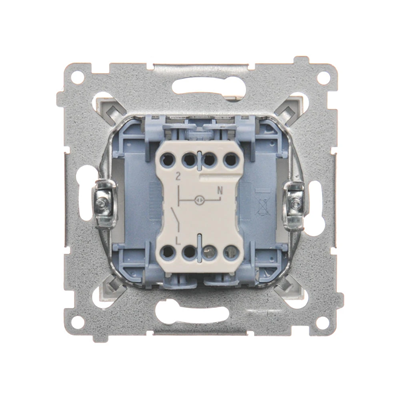 Interrupteur unipolaire avec signalisation d'activation par LED (module) 10A 250V connecteurs rapides dorés (métalliques)