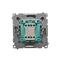 Interrupteur unipolaire (module) 10A 250V bornes à vis inox (métallique)