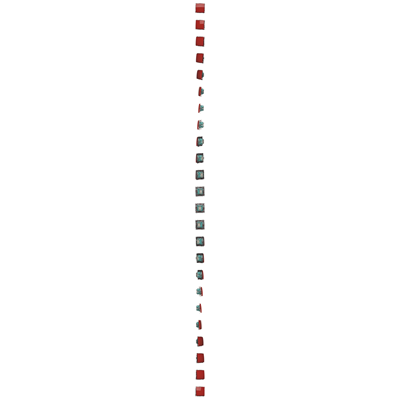 Interrupteur unipolaire (module) 10A 250V bornes à vis rouge