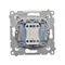Interrupteur unipolaire (module) 10A, 250V, connecteurs rapides, blanc