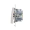 Interrupteur unipolaire (module) 10A, 250V, connecteurs rapides, blanc