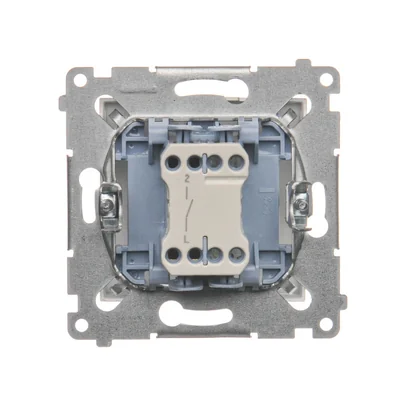 Interrupteur unipolaire (module) 10A 250V connecteurs rapides or (métallique)