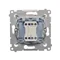 Interrupteur unipolaire (module) 10A 250V connecteurs rapides or (métallique)