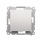 Interrupteur unipolaire (module) 16A 250V bornes à vis argent (métallique)