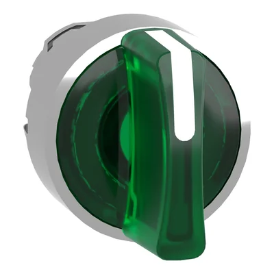 Interrupteur vert à 3 positions à l'intérieur du métal LED, typique