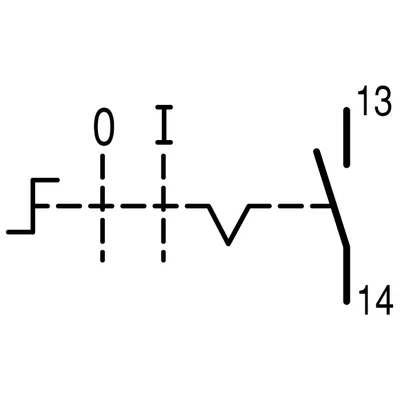 Interruptor 1Z; 2 posiciones, sin retorno automático, M22-WRK/K10