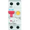 Interruptor automático combinado PKNM-10/1N/C/003-A-MW de 10 kA, In=10 A, IΔN=0,03 A, característica C, tipo A, 1 polo + N. Serie PKNM