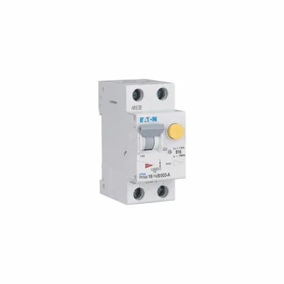 Interruptor automático combinado PKNM-16/1N/B/003-A-MW de 10 kA, In=16 A, IΔN=0,03 A, carácter B, tipo A, 1 polo + neutro. Serie PKNM.