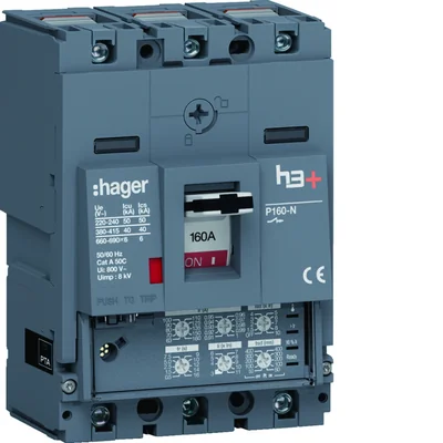 Interruptor automático de circuito de potencia LSI MCCB h3+ P160 3P 160A 40kA