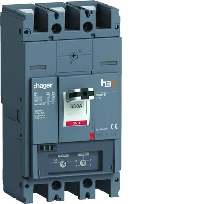 Interruptor automático de circuito de potencia MCCB h3+ P630 TM 3x630A 70kA