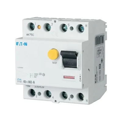 Interruptor automático de corriente residual PFIM-40/4/01-A-MW, 10 kA, In=40 A, IΔN=0,1 A, tipo A, 4 polos, serie PFIM