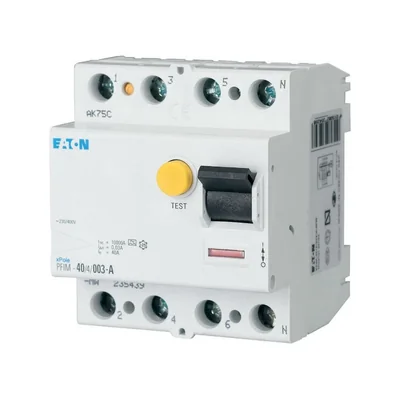 Interruptor automático de corriente residual PFIM-40/4/01-A-MW, 10 kA, In=40 A, IΔN=0,1 A, tipo A, 4 polos, serie PFIM