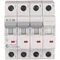 Interruptor automático de sobrecorriente HN-C25/3N de 6 kA, In=25 A, característica C, 3+N polos. Serie HN