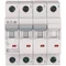 Interruptor automático de sobrecorriente HN-C25/3N de 6 kA, In=25 A, característica C, 3+N polos. Serie HN