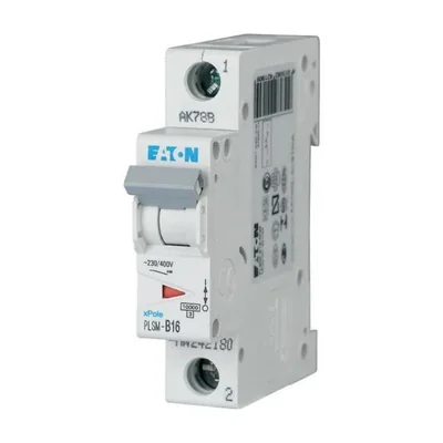 Interruptor automático de sobrecorriente PLSM-B16-MW de 10 kA, In=16 A, característica B, monopolar. Serie PLSM.