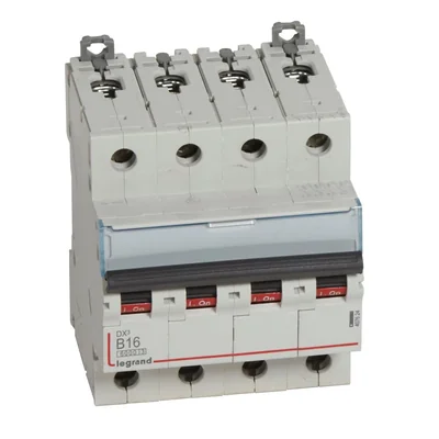 INTERRUPTOR AUTOMÁTICO DE SOBRECORRIENTE S 304 4P B 16A 6000A SERIE DX3