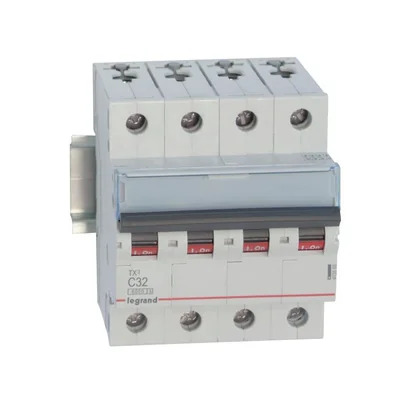 INTERRUPTOR AUTOMÁTICO DE SOBRECORRIENTE S 304 4P C 32A 6000A SERIE TX3