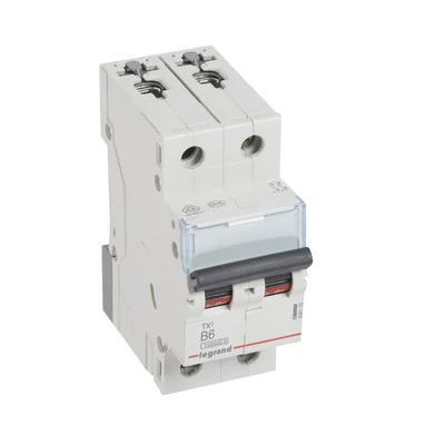 INTERRUPTOR AUTOMÁTICO DE SOBRECORRIENTE S 312 2P B 6A 10000A SERIE TX3