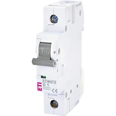 Interruptor automático ETIMAT 6 1p D1