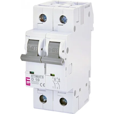Interruptor automático ETIMAT 6 2p D10