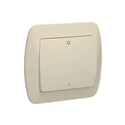 Interruptor bipolar 230V, beige