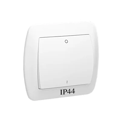 Interruptor bipolar 230V, blanco