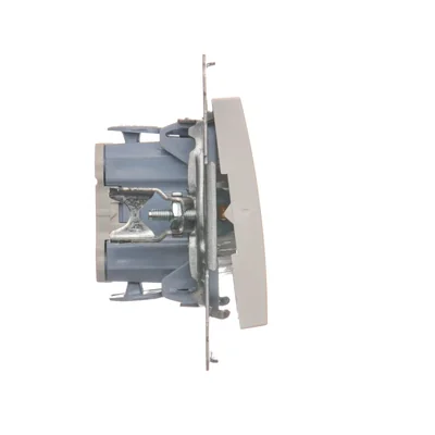 Interruptor bipolar con retroiluminación LED (módulo) 10A, 250V, conectores rápidos, blanco