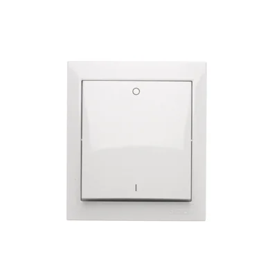 Interruptor bipolar de superficie Simon Aquaclick WA-CW2xxxx-xx-11xx, IP44, 10AX, 250V~, terminales de tornillo; blanco