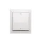 Interruptor bipolar de superficie Simon Aquaclick WA-CW2xxxx-xx-11xx, IP44, 10AX, 250V~, terminales de tornillo; blanco